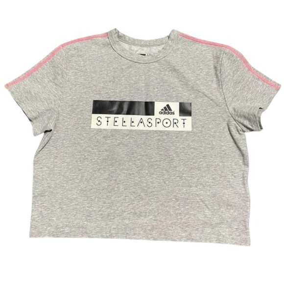 Adidas grey Stella McCartney x Stella Sport top size US L - Picture 1 of 5